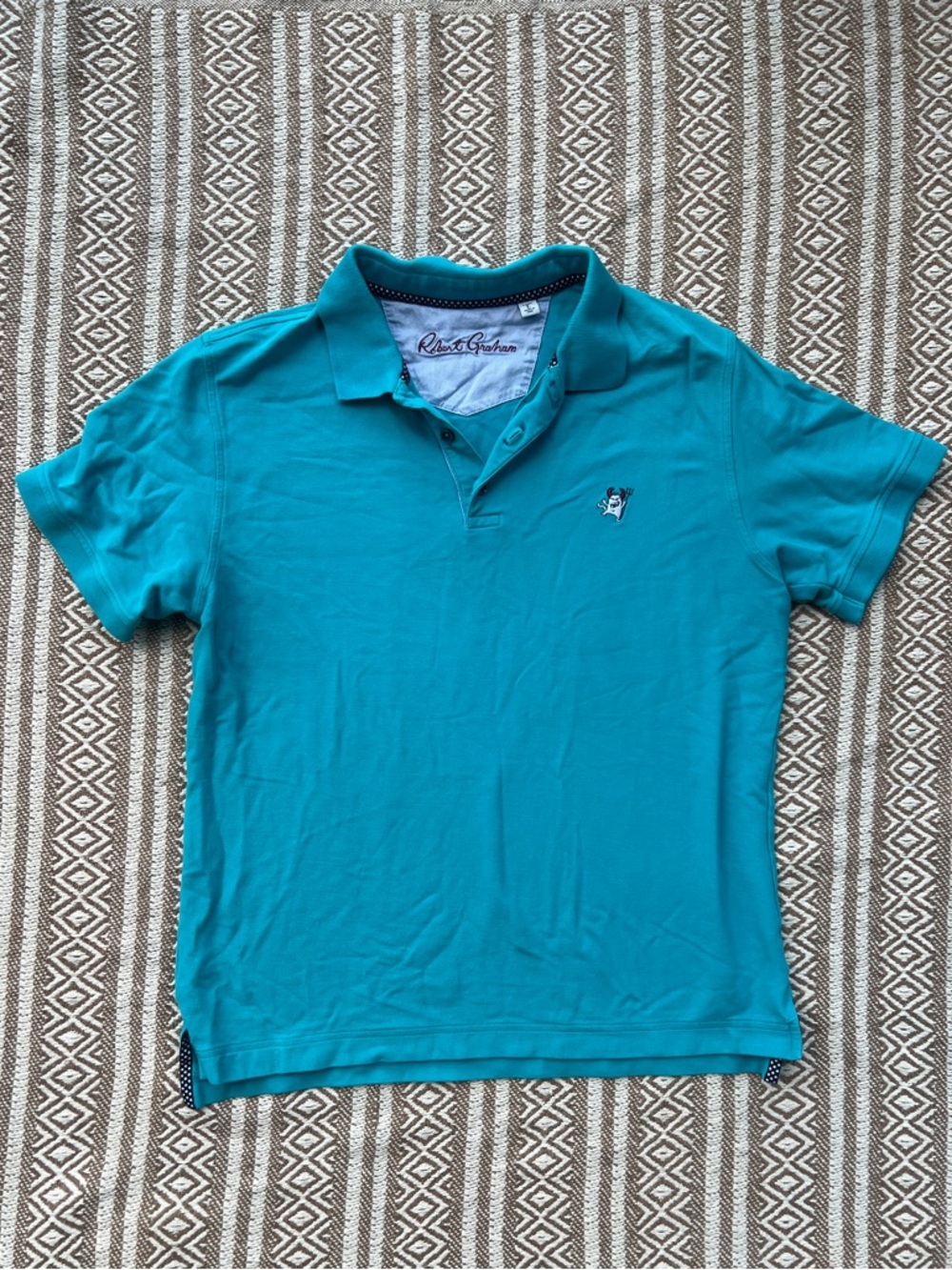Robert Graham Men’s Teal Polo Shirt